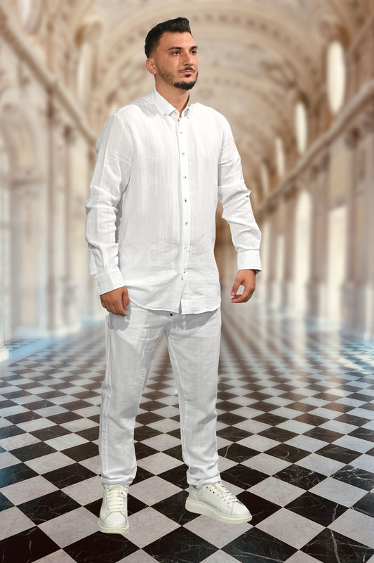 Compleu Casual Alb